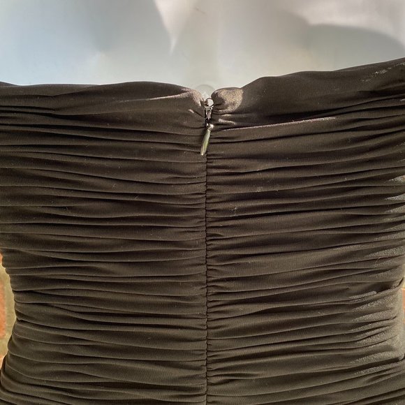 BCBG MaxAzria Black Strapless Mini Dress 2 - Picture 6 of 7